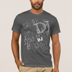T-shirt Motif de typographie DJ