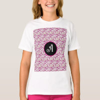 Motif de vigne botanique rose | Feuille florale él