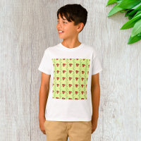 Motif de vigne florale rouge sur fond vert clair