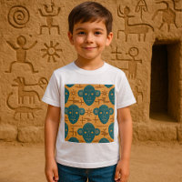 Motif de visage ethnique africain Masque tribal
