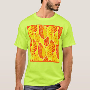 T-shirt Motif d'élégance Feuille coloré