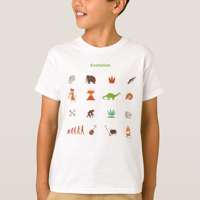 T-shirt Motif d'évolution (Devant)