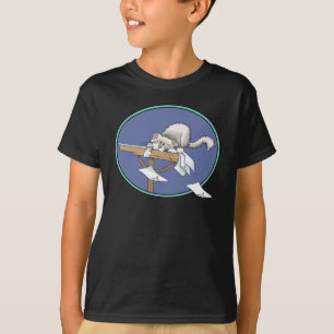 T-shirt Motif du mal du chat