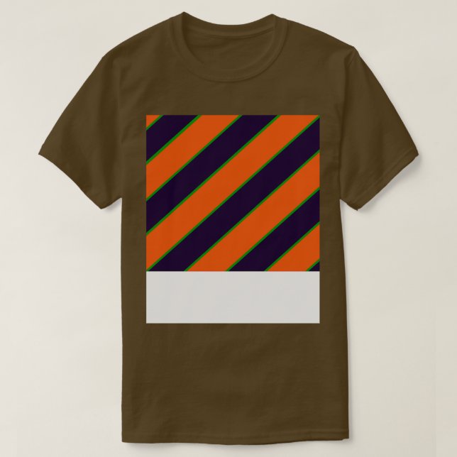 T-shirt Motif éffrayant Orange Et Violet (Design devant)