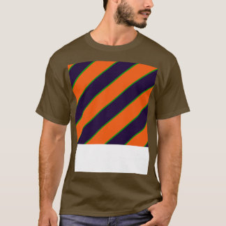 T-shirt Motif éffrayant Orange Et Violet