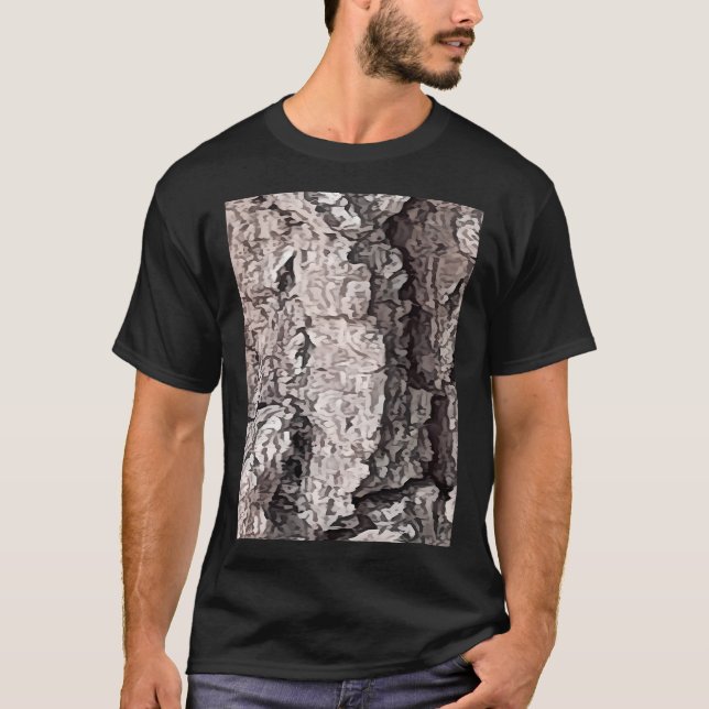 T-shirt Motif en bois (Devant)