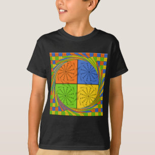 T-shirt Motif en tissu égyptien sans couture