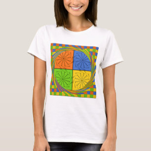 T-shirt Motif en tissu égyptien sans couture