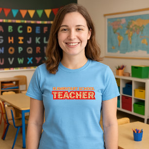 T-shirt Motif enseignant de l'école primaire