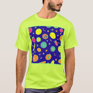 T-shirt Motif expressif de l'artisanat du fruit de néon