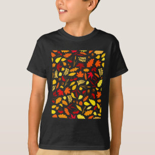 T-shirt Motif feuille Design Automne Acorns Blé