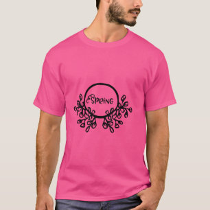 T-shirt Motif floral de printemps dynamique Bl de la nat