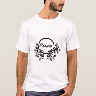 T-shirt Motif floral de printemps dynamique Bl de la nat