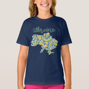T-shirt Motif folklorique et typographie ukrainienne T-shi