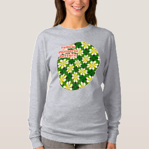 T-shirt Motif frangipanier jaune