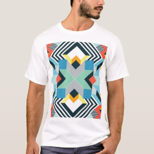 T-shirt Motif géométrique Abstrait moderne.