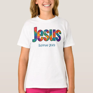T-shirt Motif géométrique de Jésus