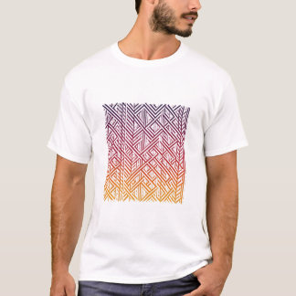 T-shirt Motif géométrique dégradé