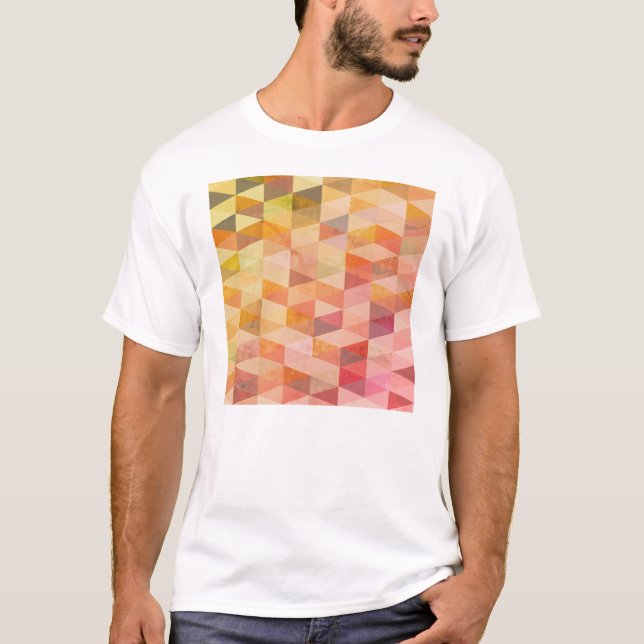 T-shirt Motif géométrique Triangle souple (Devant)