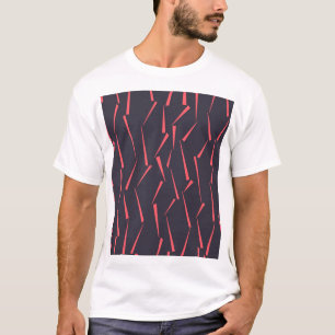 T-shirt Motif géométrique triangulaire abstrait moderne lu