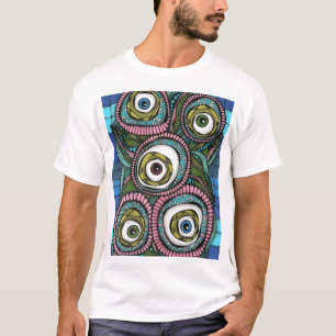 T-shirt Motif graphique abstrait monochrome moderne - Arti