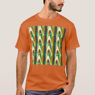 T-shirt Motif Green Blue Avocado