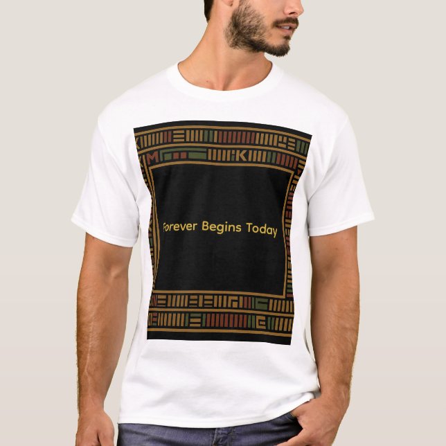 T-shirt Motif Kente or africain (Devant)