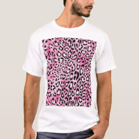 Motif Léopard Blanc Rose.