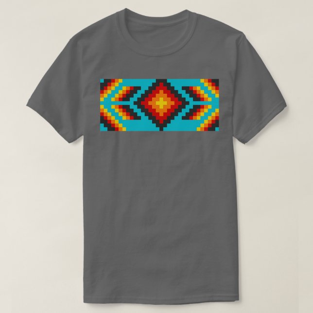 T-shirt Motif mexicain Huichol  (Design devant)
