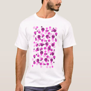 T-shirt Motif moderne tendance Pink et Purple Polka Dot