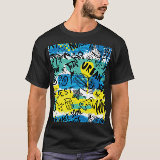 T-shirt Motif Monster Hand Drawn Kids