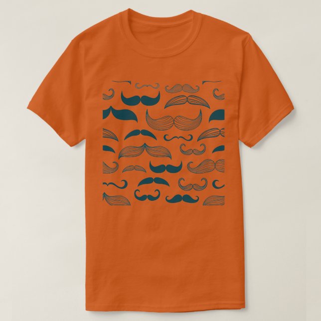 T-shirt motif moustache Croissance Movember (Design devant)