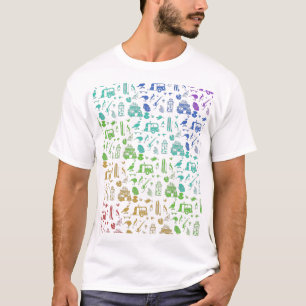 T-shirt Motif néo-zélandais coloré