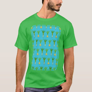 T-shirt Motif oignon et poireau