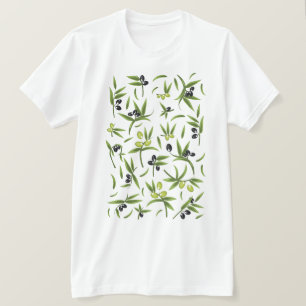 T-shirt Motif Olive Vintage