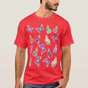T-shirt Motif papillon coloré et mignon 3 1