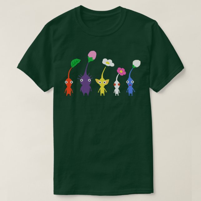 T-shirt motif pikmin mignon (Design devant)