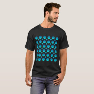 T-shirt motif pois bleu
