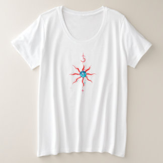 T-shirt motif qui ressemble à la fois aux yeux et