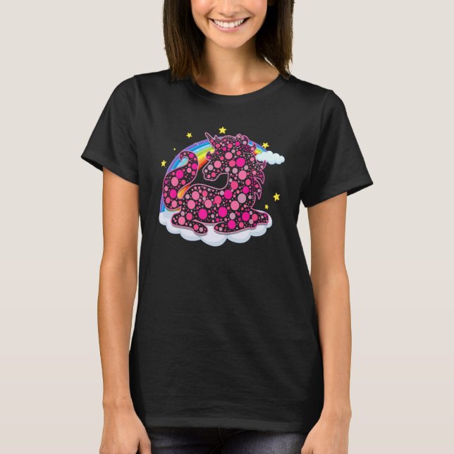 T-shirt Motif Rainbow Unicorn Septembre International Do (Devant)