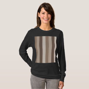 T-shirt Motif rayures tons terre neutres Design