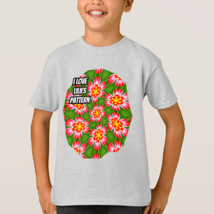 T-shirt Motif Red Lilies