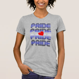 T-shirt Motif Rétro Cœur en Cuir