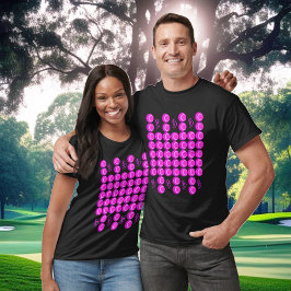 T-shirt Motif rétro rose dans le style tendance avec monog