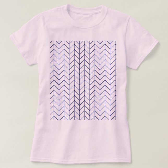 T-shirt motif rose et bleu (Design devant)