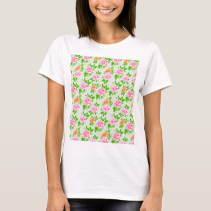 T-shirt Motif Roses Roses Fleurs