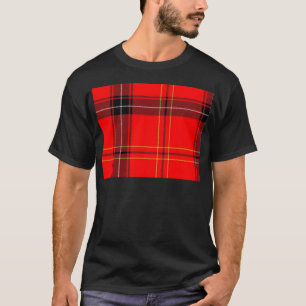 T-shirt Motif rouge classique de plaid de tartan