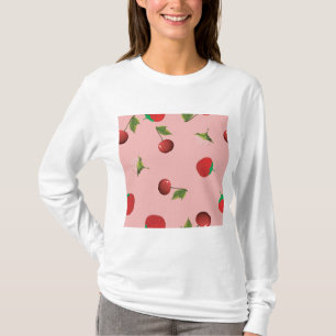 T-shirt Motif rouge fraise et cerise Fruit rose