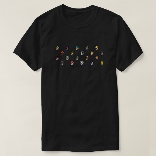 T-shirt Motif Spelunky 2 caractères (Design devant)