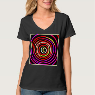 T-shirt Motif spiral coloré